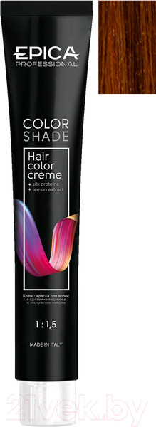 Изображение товара Крем-краска для волос Epica Professional Colorshade 8.45 (100мл, светло-русый медно-махагоновый)