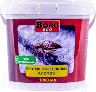 Изображение товара Порошок от насекомых Borg Eco против постельных клопов (1л)