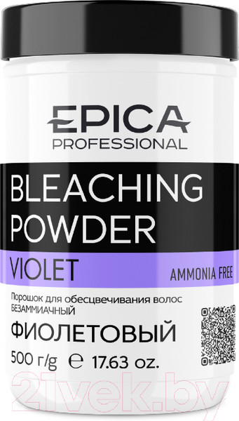 Изображение товара Порошок для осветления волос Epica Professional Bleaching Powder (500г, фиолетовый)