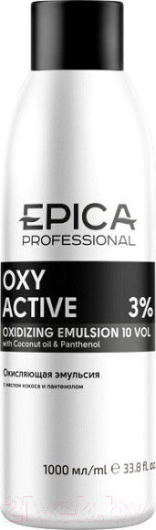 Изображение товара Эмульсия для окисления краски Epica Professional Oxy Active 3% 10 vol  (1л)