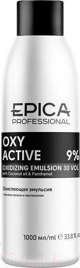 Изображение товара Эмульсия для окисления краски Epica Professional Oxy Active 9% 30 vol (1л)