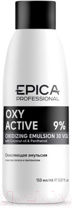 Изображение товара Эмульсия для окисления краски Epica Professional Oxy Active 9% 30 vol (150мл)