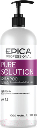 Изображение товара Шампунь для волос Epica Professional Pure Solution Для глубокого очищения (1л)