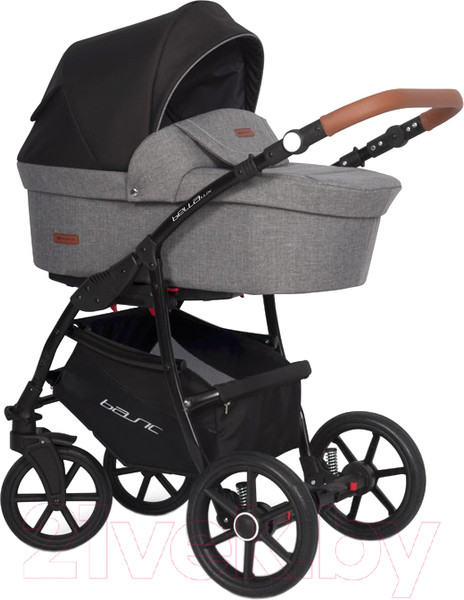 Изображение товара Детская универсальная коляска Riko Basic Bella Lux 3 в 1 (01/темно-серый)