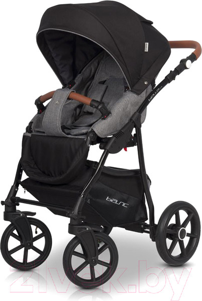 Изображение товара Детская универсальная коляска Riko Basic Bella Lux 3 в 1 (01/темно-серый)