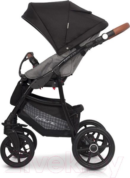 Изображение товара Детская универсальная коляска Riko Basic Bella Lux 3 в 1 (01/темно-серый)
