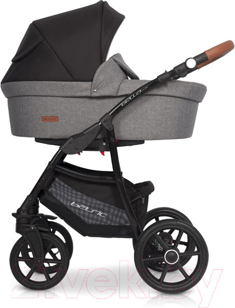 Изображение товара Детская универсальная коляска Riko Basic Bella Lux 3 в 1 (01/темно-серый)
