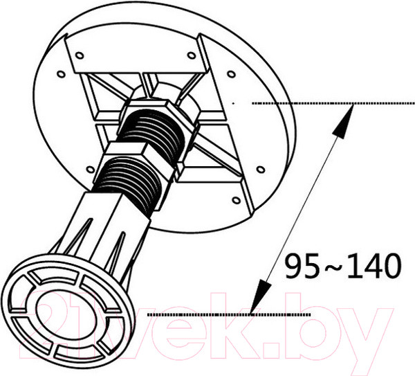 Изображение товара Ножки опорные Cezares TRAY-LEGS-AS-06