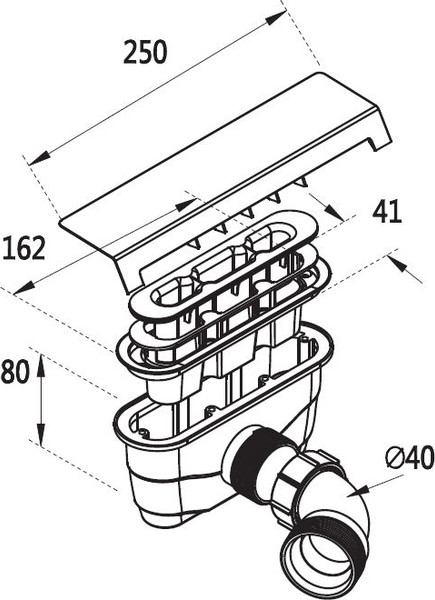 Изображение товара Душевой поддон Cezares TRAY-AS-A-90-30-NERO