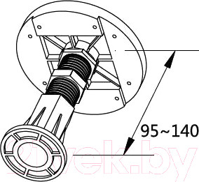 Изображение товара Ножки опорные Cezares TRAY-LEGS-AS-07
