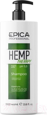 Изображение товара Шампунь для волос Epica Professional Hemp Therapy для роста волос (1л)