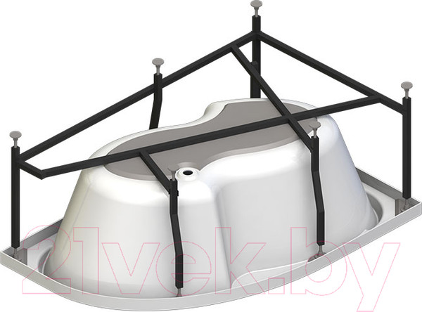 Изображение товара Ванна акриловая Vannesa Ирма 169x110 R / 2-01-0-2-1-217
