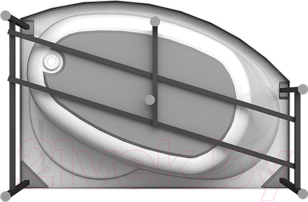Изображение товара Ванна акриловая Vannesa Монти 150x105 R / 2-01-0-2-1-213