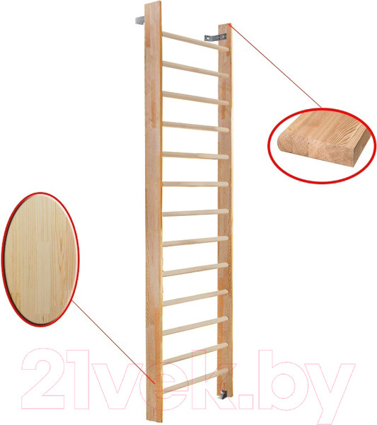 Изображение товара Шведская стенка Dinamika ZSO-000044 (2.8x1, сосна)