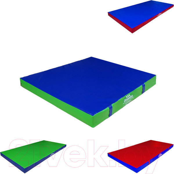 Изображение товара Гимнастический мат Dinamika ZSO-000124 (2x0.5x0.1, винилискожа/холлослеп/холлофайбер)