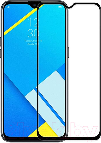 Изображение товара Защитное стекло для телефона Case Full Glue для Realme C2 (черный глянец)