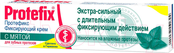 Изображение товара Крем для фиксации зубных протезов Protefix №1 с мятой (40мл)