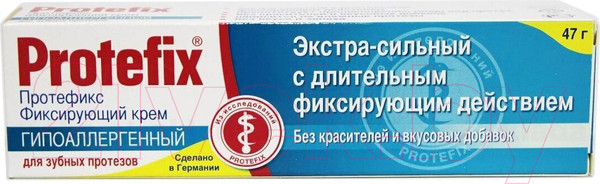 Изображение товара Крем для фиксации зубных протезов Protefix №1 Экстра-сильный (40мл)