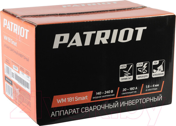 Изображение товара Инвертор сварочный PATRIOT WM 181 Smart MMA
