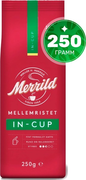 Изображение товара Кофе молотый Merrild Меррилд в чашке / 12258 (250г)