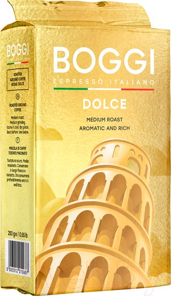 Изображение товара Кофе молотый Boggi Dolce / 12094 (250г)