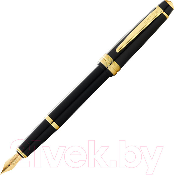 Изображение товара Ручка перьевая имиджевая Cross Bailey Light Polished Black Resin And Gold Tone / AT0746-9FF