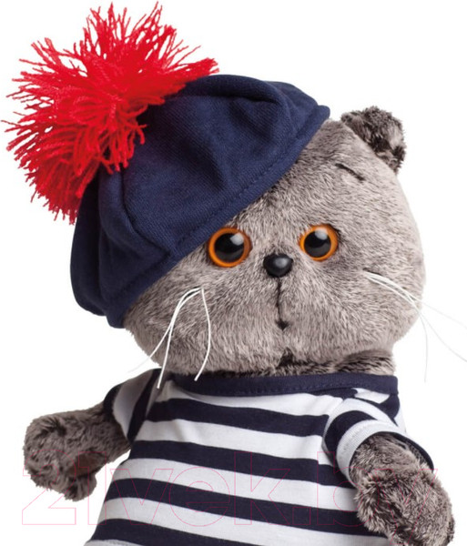 Изображение товара Мягкая игрушка Budi Basa Басик в тельняшке и берете / Ks22-010