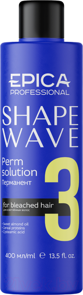 Изображение товара Средство для химической завивки Epica Professional 3 Shape wave перманент (400мл)
