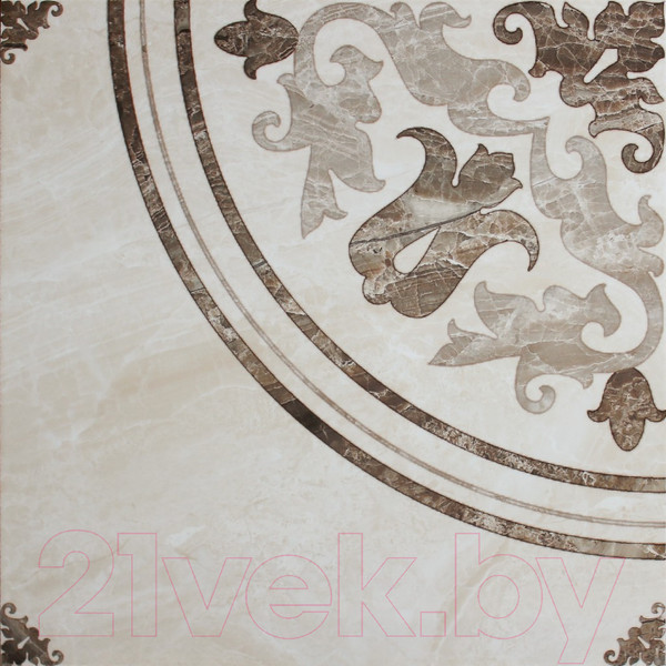 Изображение товара Декоративная плитка Euro-Ceramics Дельма 3 DL 0145 (400x400, бежево-желтый)
