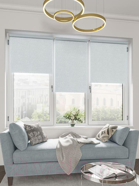 Изображение товара Рулонная штора LEGRAND Блэкаут Кристалл 52x175 / 58 069 205 (голубой)