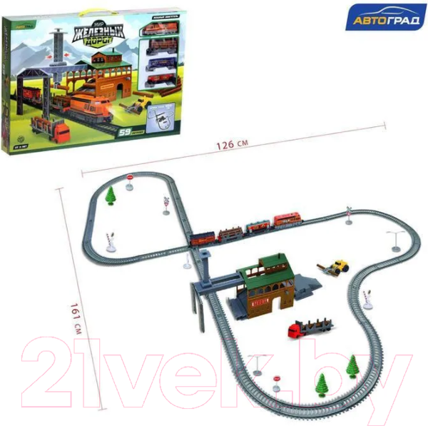 Изображение товара Железная дорога игрушечная Автоград Лесопилка / 6781007