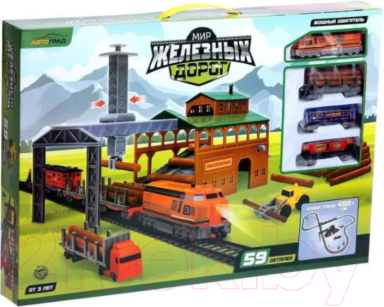 Изображение товара Железная дорога игрушечная Автоград Лесопилка / 6781007
