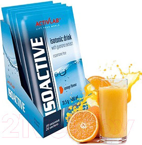 Изображение товара Изотоник Activlab Isoactive (20x31.5г, горький апельсин)