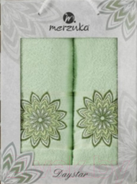 Изображение товара Набор полотенец Merzuka 50x90/70х140 / 11292 (в коробке, фисташковый)