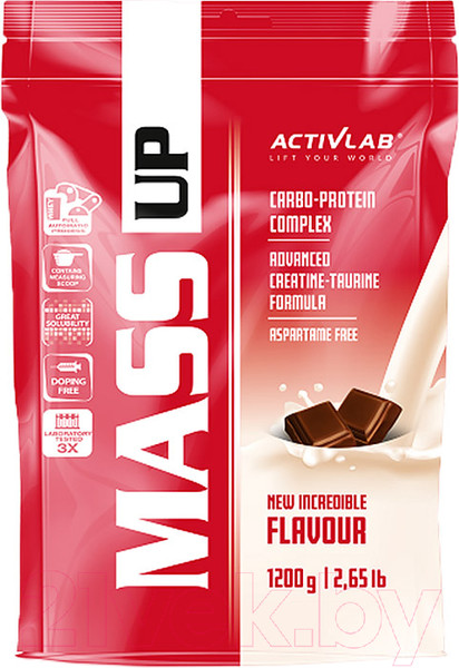Изображение товара Гейнер Activlab Mass UP (1.2кг, шоколад)
