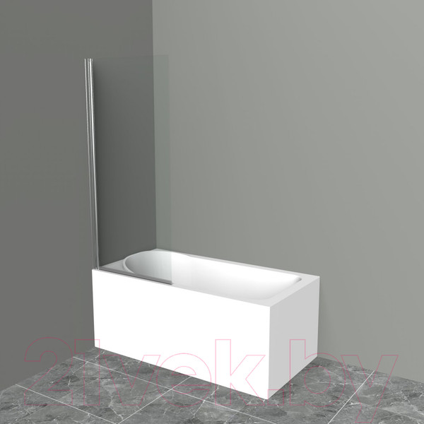 Изображение товара Стеклянная шторка для ванны BelBagno UNO-V-1-70/150-C-Cr
