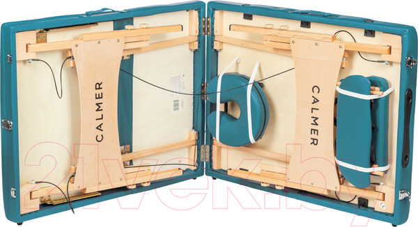 Изображение товара Массажный стол Calmer Bamboo Three 60 (бирюзовый)