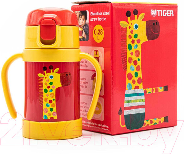 Изображение товара Термос для напитков Tiger MCK-A280 (280мл, жираф)