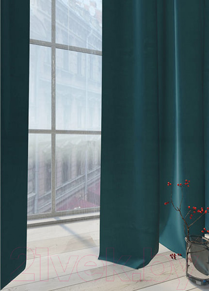 Изображение товара Штора LEGRAND Бархат 180x275 / 58 087 155 (изумрудный)
