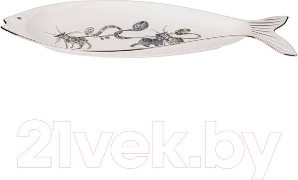 Изображение товара Тарелка для рыбы Lefard Котики / 264-1044