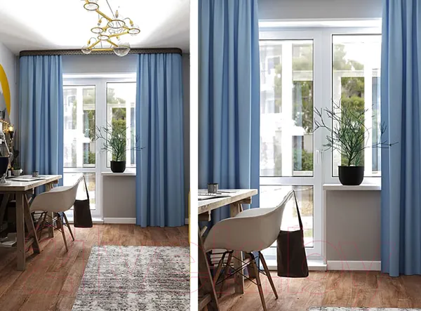 Изображение товара Штора LEGRAND Блэкаут 200x260 / 58 086 629 (деним)