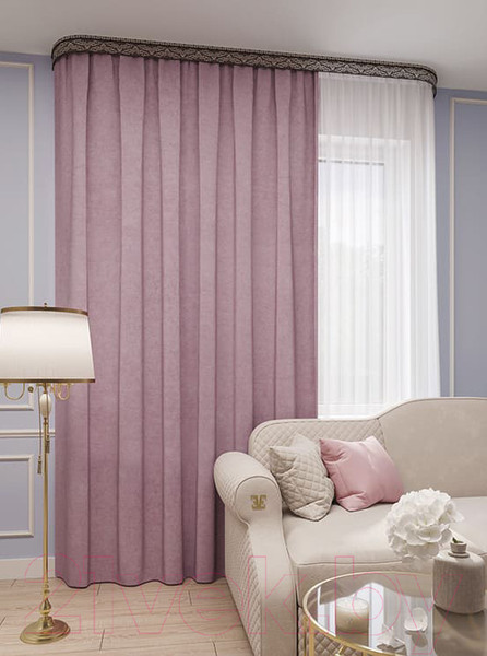 Изображение товара Штора LEGRAND Канвас 150x260 / 58 081 912 (брусника)