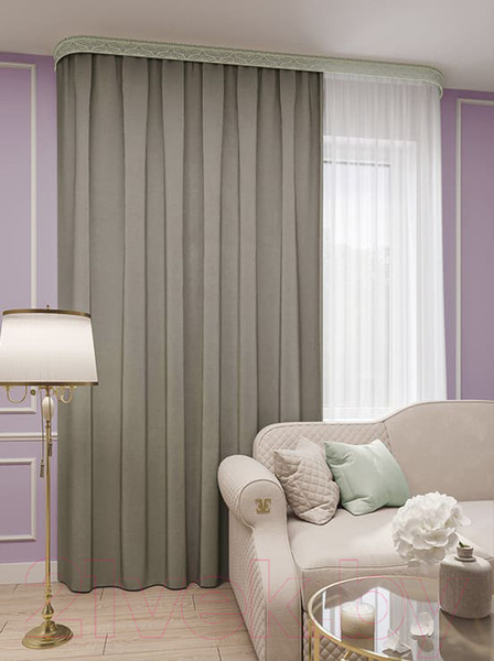 Изображение товара Штора LEGRAND Канвас 150x260 / 58 081 904 (трюфель)