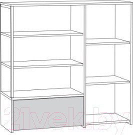 Изображение товара Тумба Mobi Трувор 13.307.01 (дуб гранж песочный К356/интра)