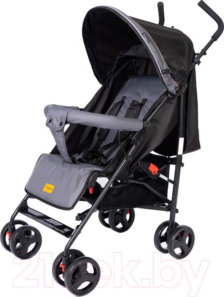 Изображение товара Детская прогулочная коляска Tomix Kika / HP-311 (черный/серый)