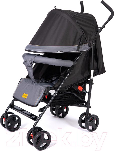 Изображение товара Детская прогулочная коляска Tomix Kika / HP-311 (черный/серый)
