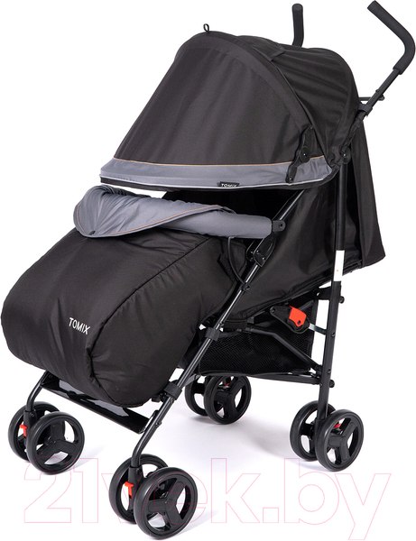 Изображение товара Детская прогулочная коляска Tomix Kika / HP-311 (черный/серый)