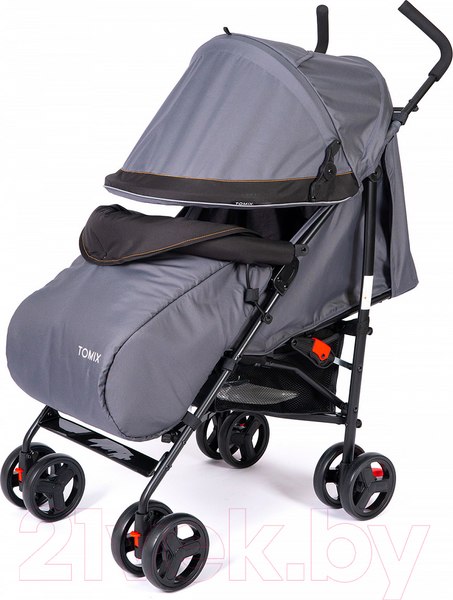 Изображение товара Детская прогулочная коляска Tomix Kika / HP-311 (серый/черный)