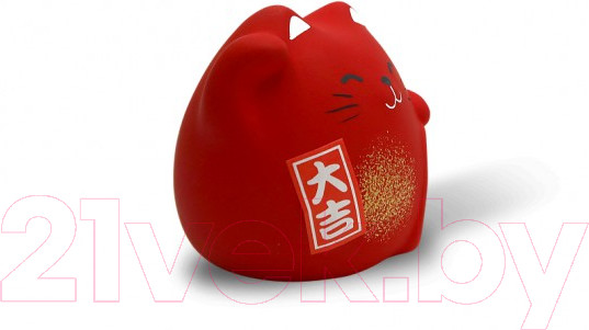 Изображение товара Статуэтка Hatamoto Манэки Кот MK-06 5см (красный)