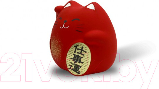 Изображение товара Статуэтка Hatamoto Манэки Кот MK-06 5см (красный)